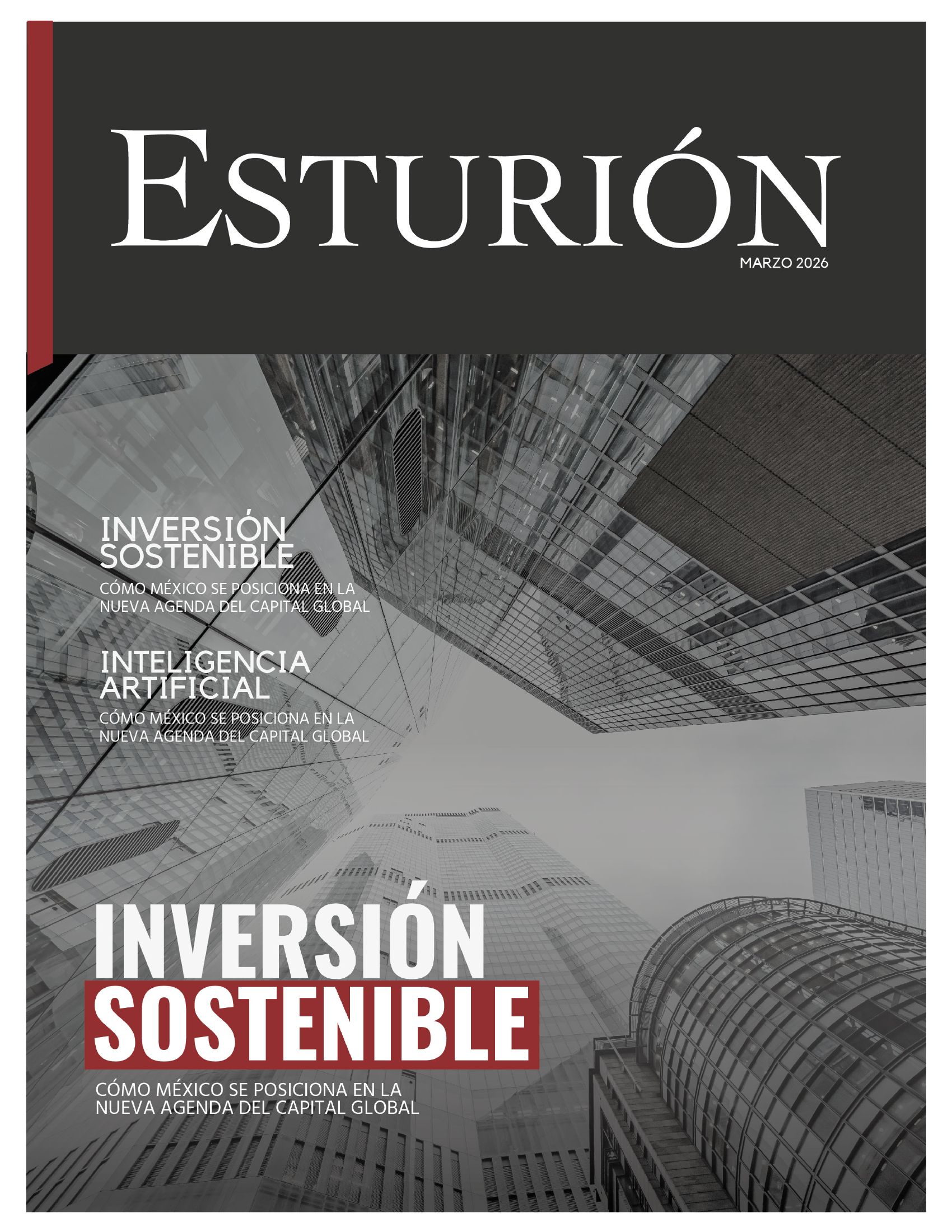 Portada Revista Esturión — Inversión Sostenible